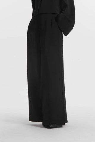 Wide Leg Trouser in Black