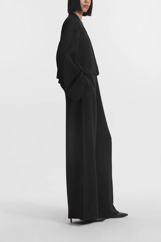 Wide Leg Trouser in Black