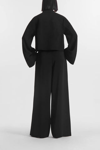 Wide Leg Trouser in Black