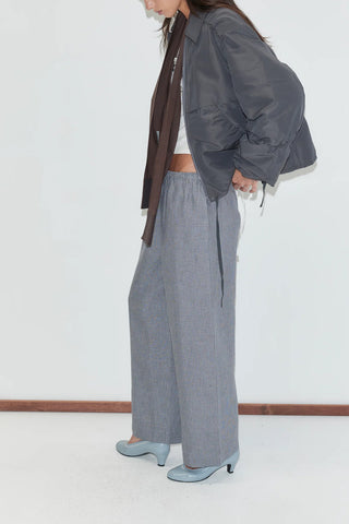 Ease Trouser in Indigo Check
