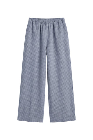 Ease Trouser in Indigo Check