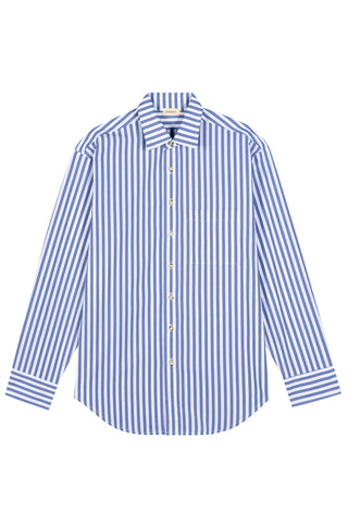 Poplin Shirt in Azure