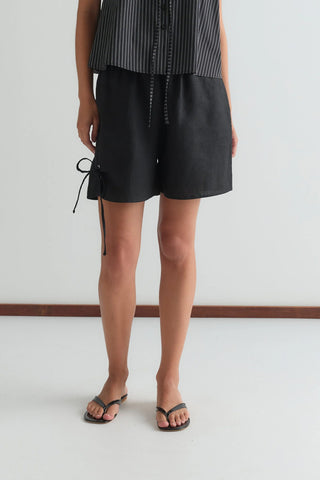 Eyelet Short in Black