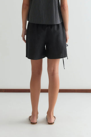 Eyelet Short in Black