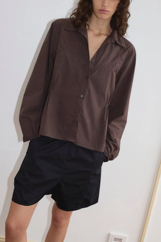 Cami Overshirt in Sepia