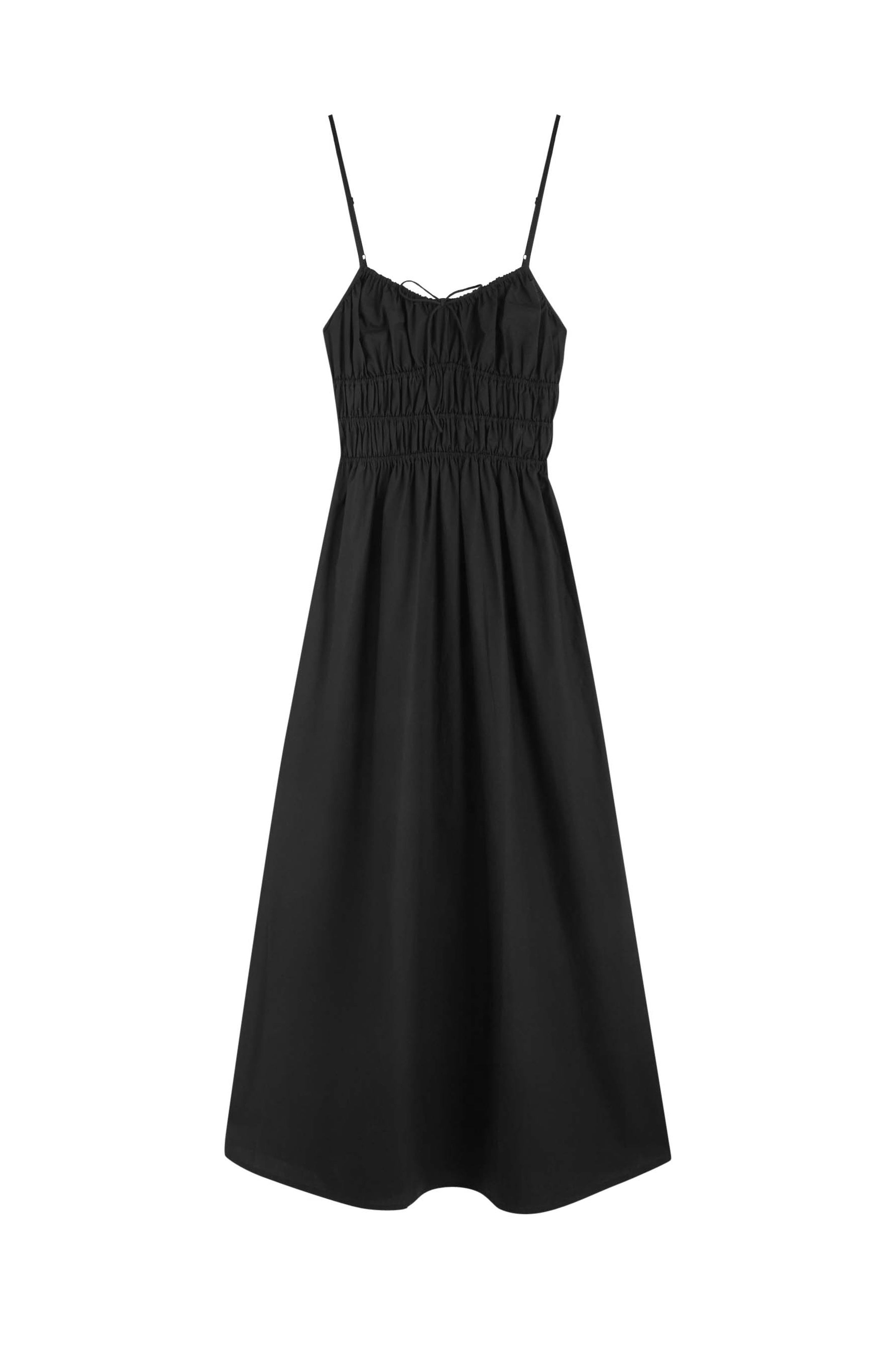 FAITHFULL THE BRAND | Marianne Midi Dress in Black