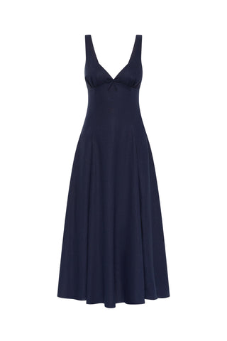 Adalee Midi Dress in Navy