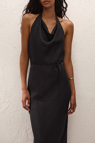 Izaro Maxi Dress in Noir