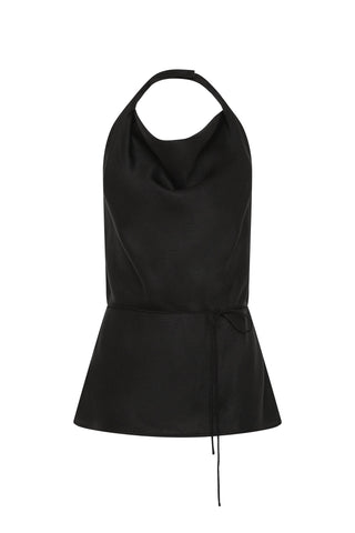 Izaro Top in Noir