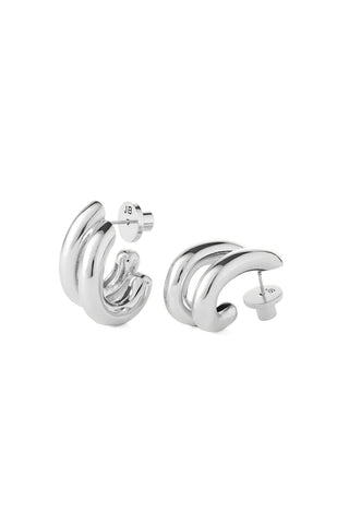Florence Earrings in High Polish Silver