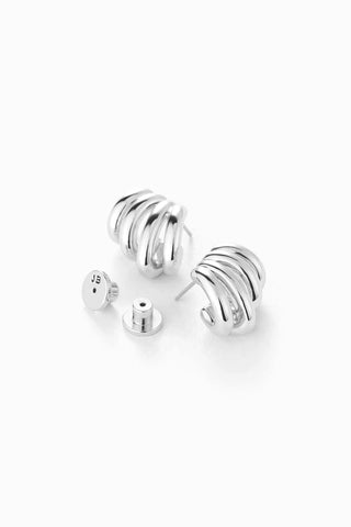 Monroe Earrings in Silver