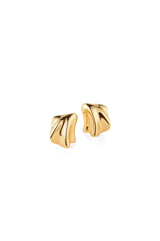 Zoe Earrings in High Polish Gold