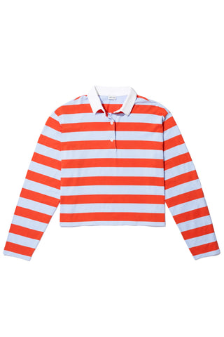 Lexie Polo in Light Blue/Poppy