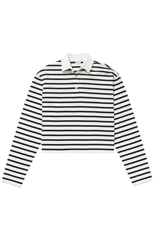 Lexie Polo in Cream/Navy