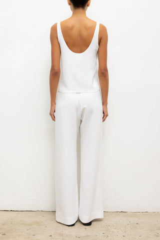 Ari Scoop Tank in White