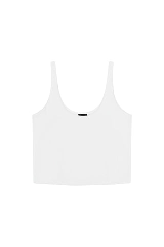 Ari Scoop Tank in White