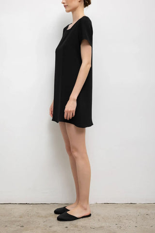 Arielle Babydoll Dress in Black