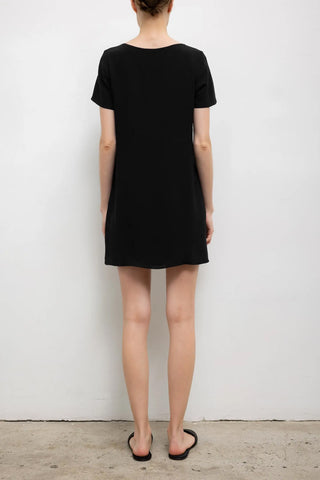 Arielle Babydoll Dress in Black