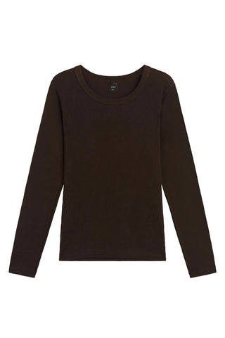 Kelly Slim Fit Long Sleeve in Chocolate