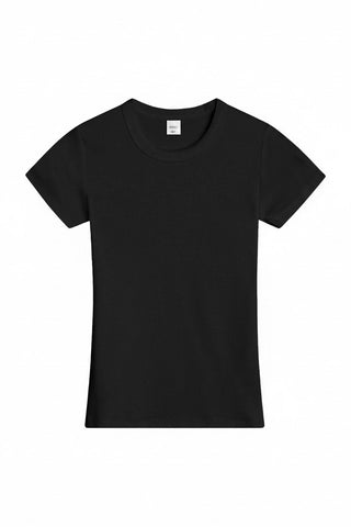 Kelly Slim Fit Tee in Black