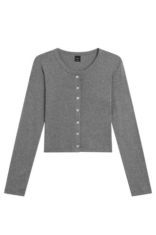 Nando Cardigan in Granite