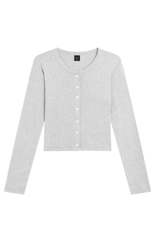 Nando Cardigan in Light Grey Melange