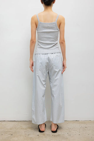 Nando Square Neck Tank in Light Grey Melange