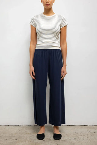 Nando Slim Tee in Natural/Midnight Stripe