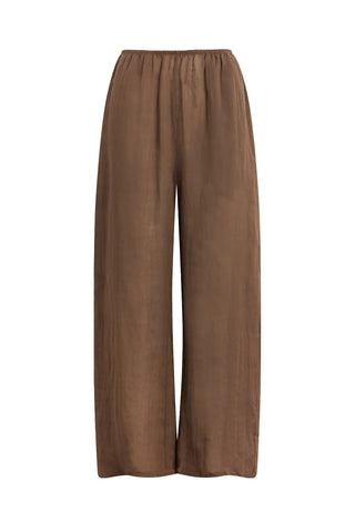 Niko Crop Pocket Pant in Choco