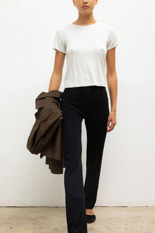 Rio High Waist Straight Pant II in Black