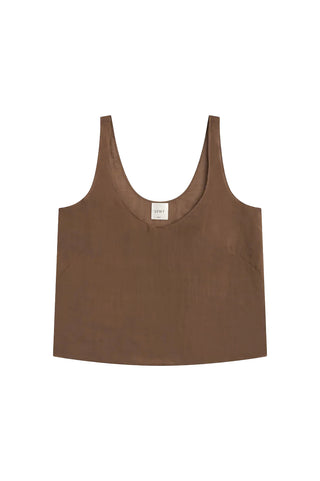 Niko Scoop Tank in Choco