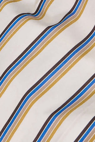 Yoshi Stripe Crop Drawstring Pant in Parchment