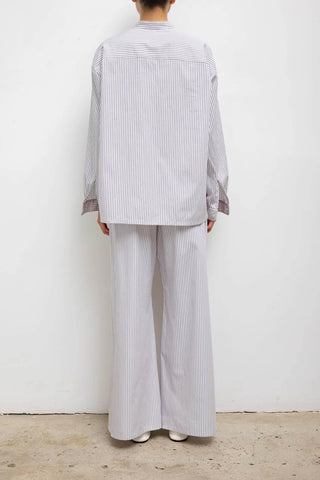Yoshi Boxer Pant in Parchment/Pinot Stripe
