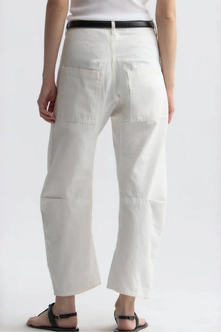 Shon Herringbone Pant in Vintage Cream