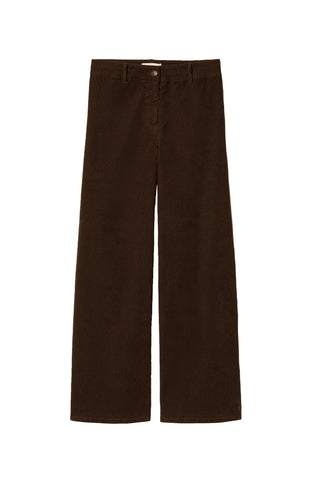 Corduroy Megan Pant in Mahogany