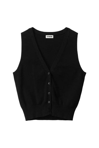 Ficus Sweater Vest in Black