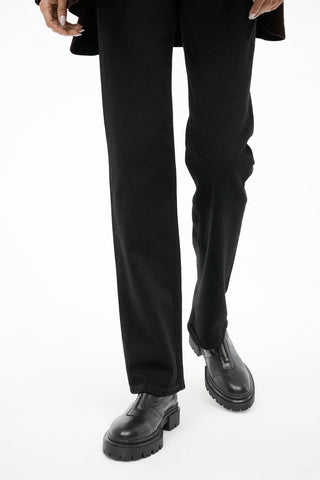 Miles Zip Ankle Boot in Black