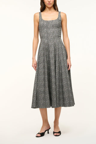 Wells Dress in Textured Herringbone