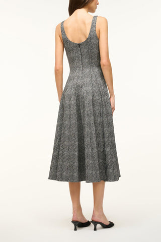 Wells Dress in Textured Herringbone