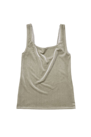Velvet Singlet in Taupe