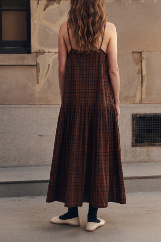 Drop Waist Dress in Woodcrest Plaid