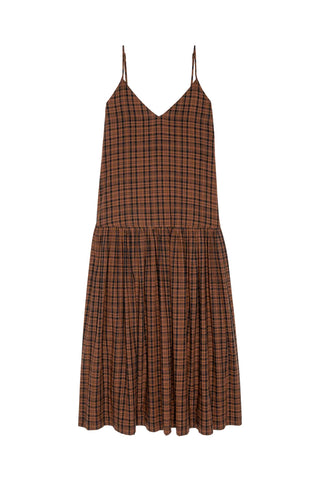 Drop Waist Dress in Woodcrest Plaid