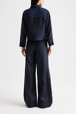 Next Ex Ruffle Shirt in Midnight