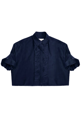Next Ex Ruffle Shirt in Midnight