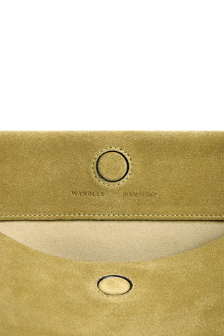 Small Penelope Tote in Khaki Suede