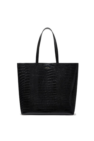 Elly Tote - Black Embossed