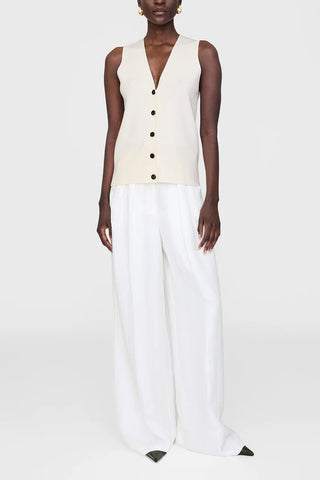 Lawrence Vest in Ivory