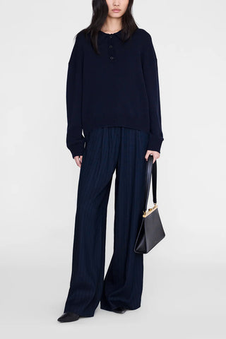 Lee Polo Sweater in Navy