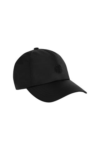 Nylon Jeremy Baseball Cap in Black