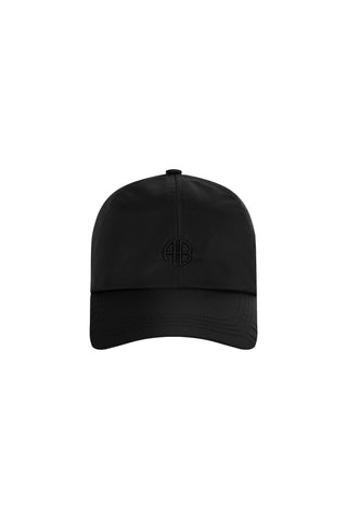 Nylon Jeremy Baseball Cap in Black